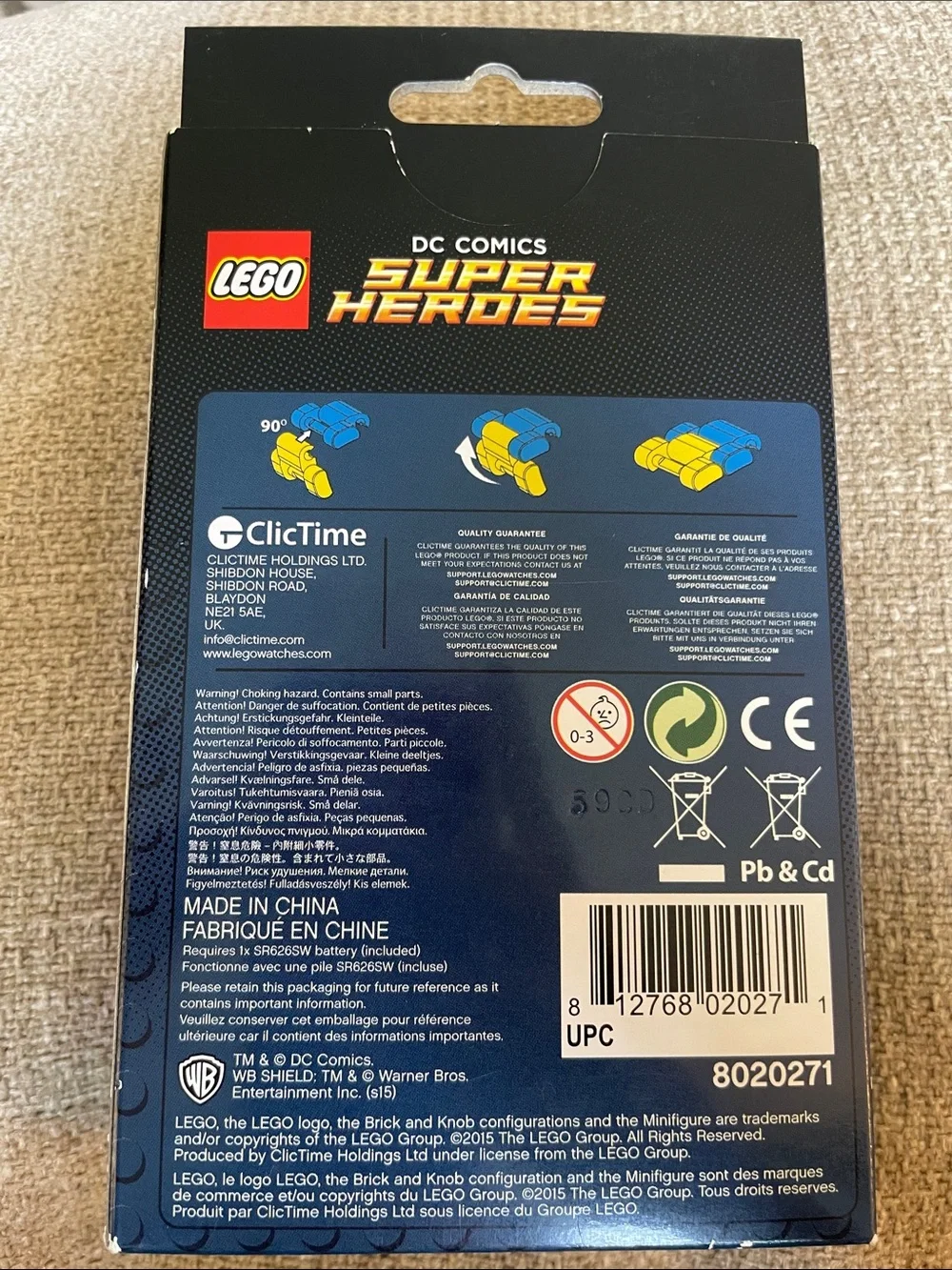 Lego DC Comics Wonder Woman Buildable Watch